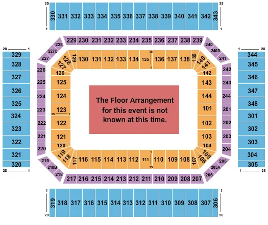 seating chart for Alamodome - Generic Floor - eventticketscenter.com