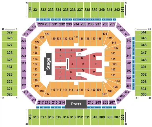 seating chart for Alamodome - Post Malone - eventticketscenter.com