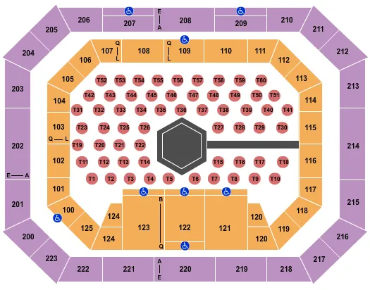 seating chart for Alaska Airlines Center - Alaska Fighting Championship - eventticketscenter.com