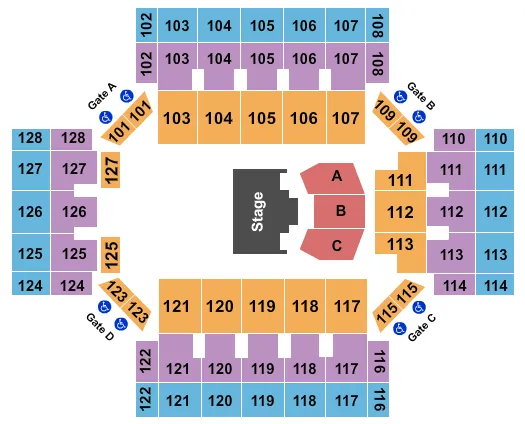 seating chart for Albany Civic Center - Sesame Street Live - eventticketscenter.com