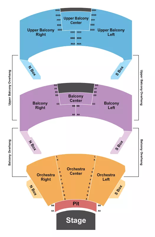 seating chart for Albany Municipal Auditorium - End Stage - eventticketscenter.com