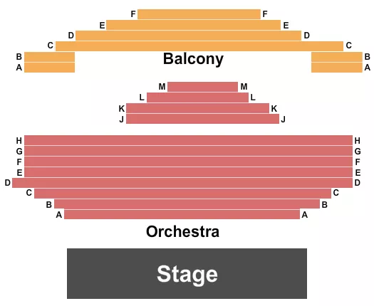 seating chart for Alden Theatre - Endstage 2 - eventticketscenter.com