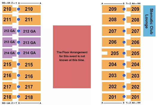 seating chart for Alerus Center - Generic Floor - eventticketscenter.com