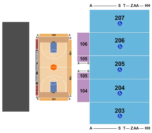 seating chart for Alerus Center - Harlem Globetrotters - eventticketscenter.com
