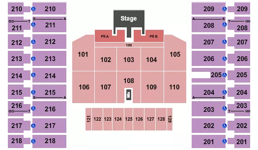 seating chart for Alerus Center - Kane Brown - eventticketscenter.com