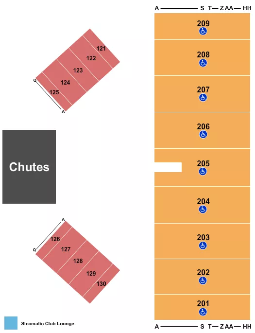 seating chart for Alerus Center - PBR - eventticketscenter.com