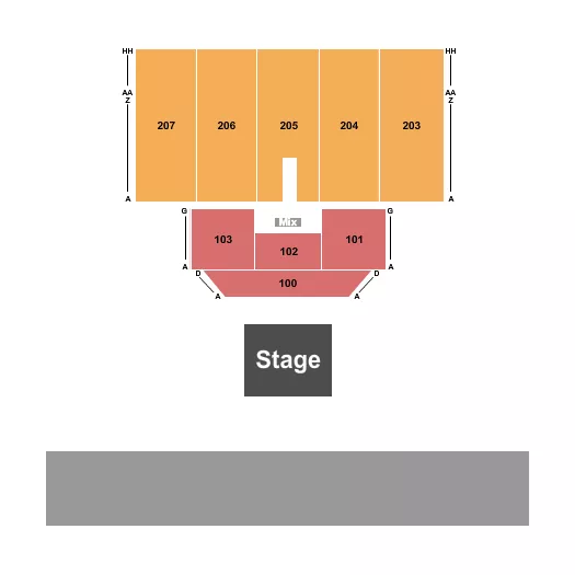 seating chart for Alerus Center - Theatre 3 - eventticketscenter.com