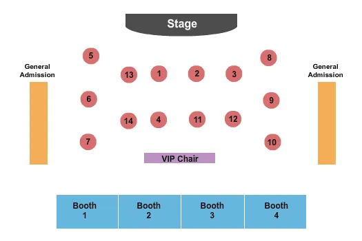 seating chart for Pegasus Showroom At Alexis Park - Endstage Tables - eventticketscenter.com