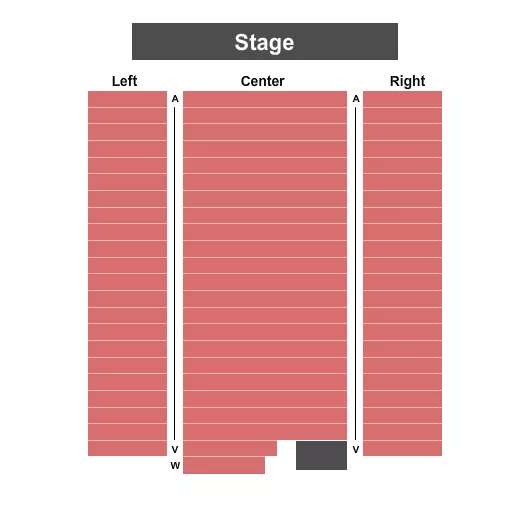 seating chart for Algonquin Arts Theatre - End Stage - eventticketscenter.com