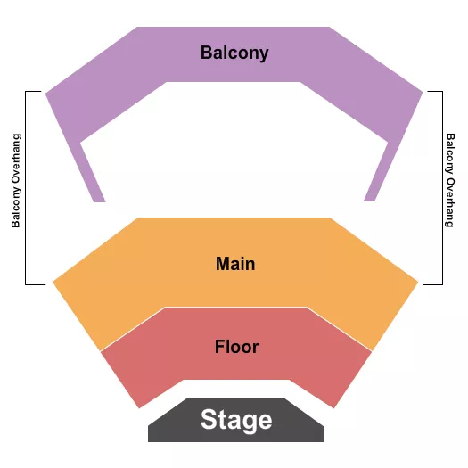 seating chart for Algonquin College Commons Theatre - GA Floor/Main/Balc - eventticketscenter.com