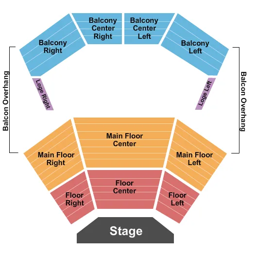 seating chart for Algonquin College Commons Theatre - Endstage 2 - eventticketscenter.com