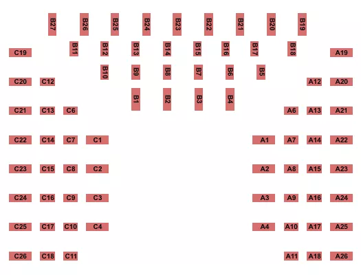 seating chart for Alhambra Theatre - Jacksonville - Endstage Tables - eventticketscenter.com