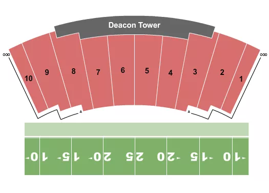 seating chart for Allegacy Federal Credit Union Stadium - DCI - eventticketscenter.com