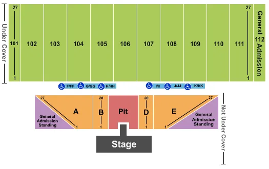 seating chart for Allentown Fairgrounds - Thomas Rhett - eventticketscenter.com