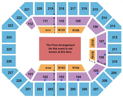 seating chart for Alliant Energy PowerHouse - Generic Floor - eventticketscenter.com