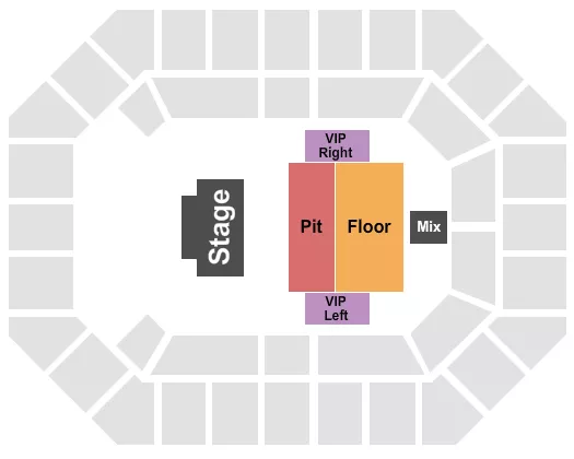 seating chart for Alliant Energy PowerHouse - PIT/Floor/VIP L&R - eventticketscenter.com