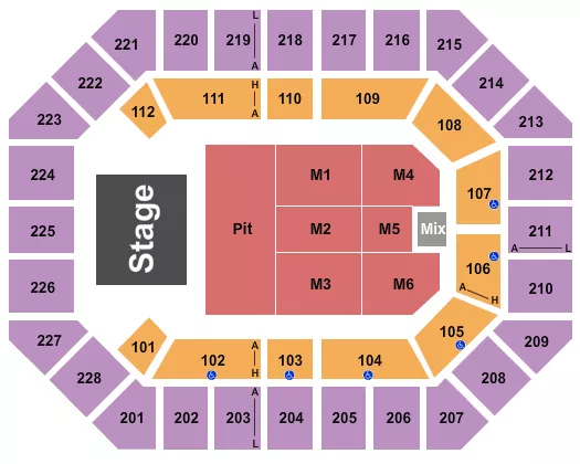 seating chart for Alliant Energy PowerHouse - Parker McCollum - eventticketscenter.com