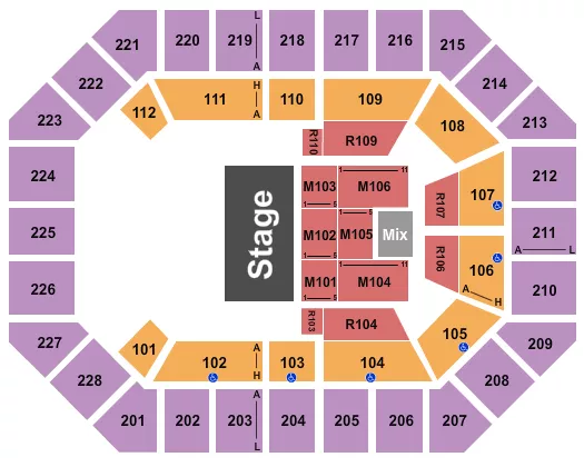 seating chart for Alliant Energy PowerHouse - Sesame Street 1 - eventticketscenter.com