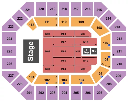 seating chart for Alliant Energy PowerHouse - Sugarland - eventticketscenter.com