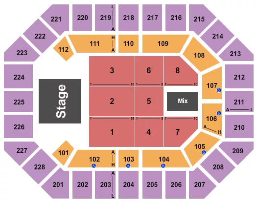 seating chart for Alliant Energy PowerHouse - Weird Al - eventticketscenter.com