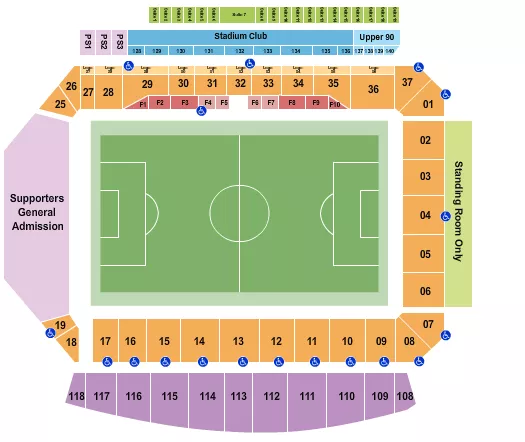 seating chart for Allianz Field - Soccer 3 - eventticketscenter.com