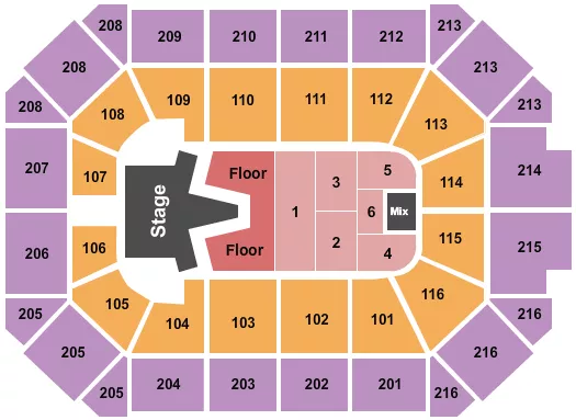 seating chart for Allstate Arena - AJR - eventticketscenter.com