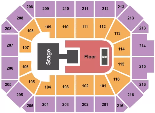 seating chart for Allstate Arena - Ateez - eventticketscenter.com
