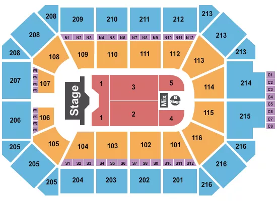 seating chart for Allstate Arena - Aventura - eventticketscenter.com
