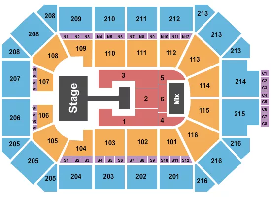 seating chart for Allstate Arena - Babymonster - eventticketscenter.com