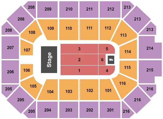 seating chart for Allstate Arena - Barry Manilow - eventticketscenter.com