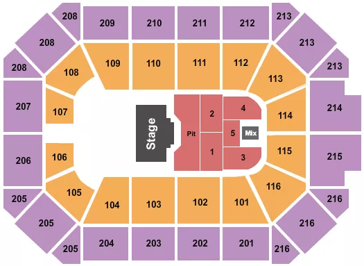 seating chart for Allstate Arena - Billy Strings - eventticketscenter.com