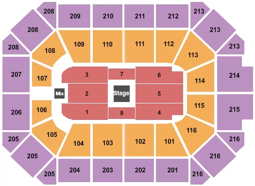 seating chart for Allstate Arena - Center Stage 1 - eventticketscenter.com