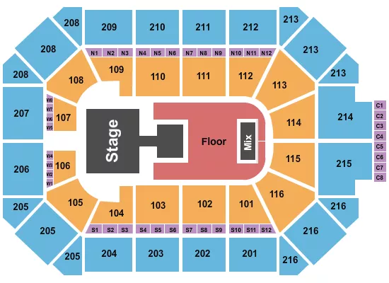 seating chart for Allstate Arena - Charli XCX - eventticketscenter.com