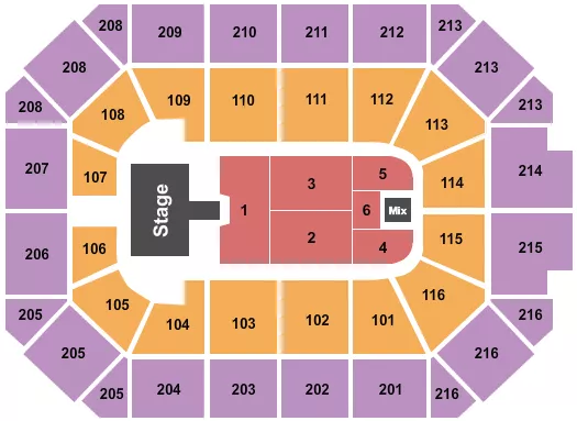 seating chart for Allstate Arena - Christian Nodal - eventticketscenter.com