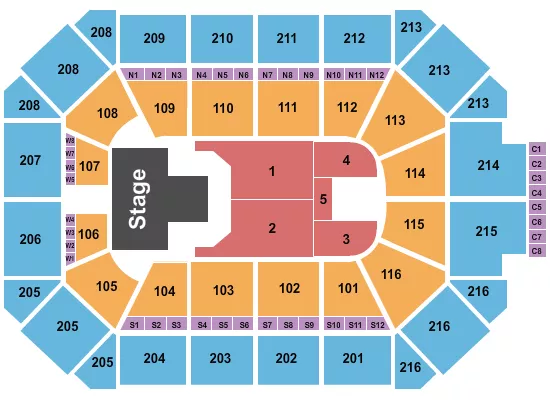 seating chart for Allstate Arena - Diljit Dosanjh - eventticketscenter.com