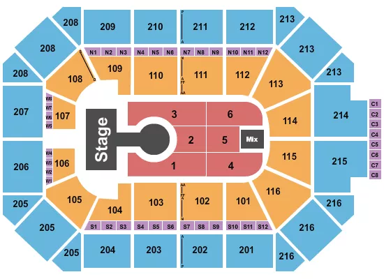 seating chart for Allstate Arena - Diljit Dosanjh - eventticketscenter.com