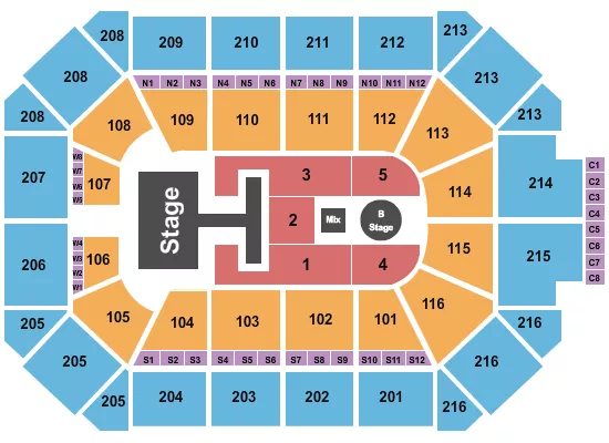 seating chart for Allstate Arena - Disney's Descendants - eventticketscenter.com