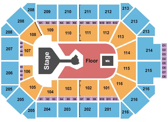 seating chart for Allstate Arena - Don Toliver - eventticketscenter.com