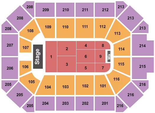 seating chart for Allstate Arena - Endstage 4 - eventticketscenter.com