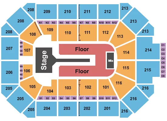 seating chart for Allstate Arena - Florence and The Machine - eventticketscenter.com