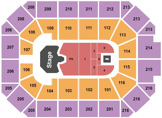 seating chart for Allstate Arena - Ghost - eventticketscenter.com