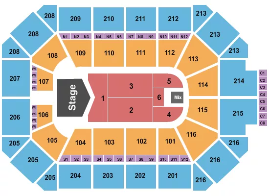 seating chart for Allstate Arena - Gloria Trevi - eventticketscenter.com