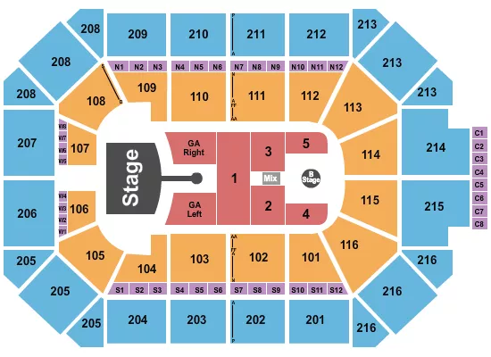 seating chart for Allstate Arena - Greta Van Fleet - eventticketscenter.com