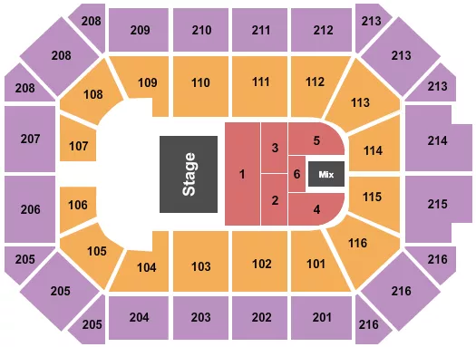 seating chart for Allstate Arena - Halfhouse - eventticketscenter.com
