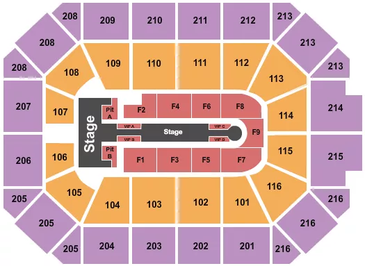 seating chart for Allstate Arena - Jennifer Lopez 2024 - eventticketscenter.com