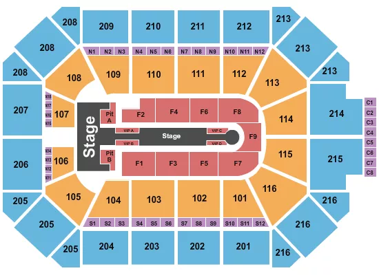 seating chart for Allstate Arena - Jennifer Lopez - eventticketscenter.com
