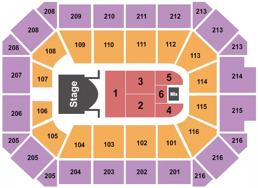 seating chart for Allstate Arena - Jingle Ball - eventticketscenter.com