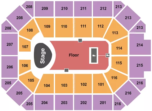 seating chart for Allstate Arena - Kacey Musgraves - eventticketscenter.com