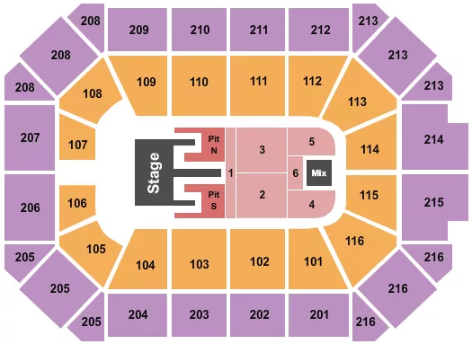 seating chart for Allstate Arena - Kane Brown - eventticketscenter.com