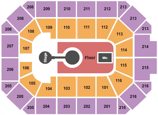 seating chart for Allstate Arena - Kid Cudi - eventticketscenter.com